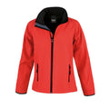 Red-Black - Front - Result Womens-Ladies Softshell Body Warmer