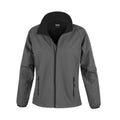 Charcoal Grey-Black - Front - Result Womens-Ladies Softshell Body Warmer