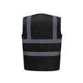 Black - Back - Yoko Mens High-Vis Waistcoat