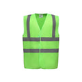 Lime - Front - Yoko Mens High-Vis Waistcoat