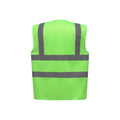 Lime - Back - Yoko Mens High-Vis Waistcoat