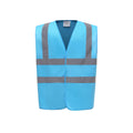 Sapphire Blue - Front - Yoko Mens High-Vis Waistcoat