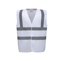 White - Front - Yoko Mens High-Vis Waistcoat