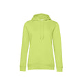 Lime Green - Front - B&C Womens-Ladies Organic Hoodie