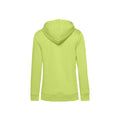 Lime Green - Back - B&C Womens-Ladies Organic Hoodie