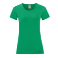 Kelly Green - Front - Fruit of the Loom Girls Iconic 150 T-Shirt