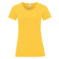 Sunflower - Front - Fruit of the Loom Girls Iconic 150 T-Shirt