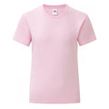 Light Pink - Front - Fruit of the Loom Girls Iconic 150 T-Shirt