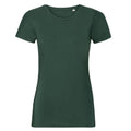 Bottle Green - Front - Russell Womens-Ladies Organic Short-Sleeved T-Shirt