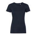 French Navy - Front - Russell Womens-Ladies Organic Short-Sleeved T-Shirt