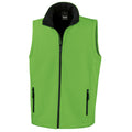 Vivid Green-Black - Front - Result Mens Printable Softshell Body Warmer