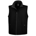 Black-Black - Front - Result Mens Printable Softshell Body Warmer