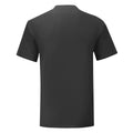 Black - Back - Fruit of the Loom Mens Iconic 150 V Neck T-Shirt