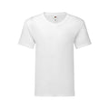 White - Front - Fruit of the Loom Mens Iconic 150 V Neck T-Shirt