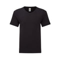 Black - Front - Fruit of the Loom Mens Iconic 150 V Neck T-Shirt