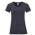 Deep Navy - Front - Fruit of the Loom Womens-Ladies Iconic 150 T-Shirt