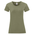 Classic Olive - Front - Fruit of the Loom Womens-Ladies Iconic 150 T-Shirt