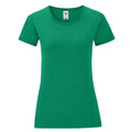 Heather Green - Front - Fruit of the Loom Womens-Ladies Iconic 150 T-Shirt