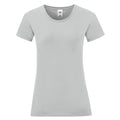 Zinc - Front - Fruit of the Loom Womens-Ladies Iconic 150 T-Shirt