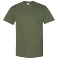 Military Green - Front - Gildan Mens Heavy Cotton Short-Sleeved T-Shirt