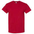 Red - Side - Gildan Mens Heavy Cotton Short-Sleeved T-Shirt