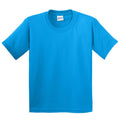 Light Blue - Side - Gildan Youth Unisex Heavy Cotton T-Shirt