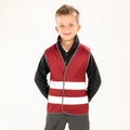 Burgundy - Back - SAFE-GUARD by Result Childrens-Kids Core Enhanced Hi-Vis Vest