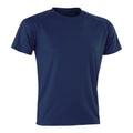 Navy Blue - Front - Spiro Mens Impact Aircool T-Shirt