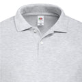 Grey Heather - Back - Fruit of the Loom Mens Original Polo Shirt