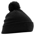 Black - Back - Beechfield Snowstar Organic Cotton Beanie