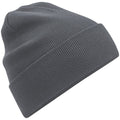 Graphite - Front - Beechfield Original Organic Cotton Cuffed Beanie