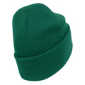 Bottle Green - Back - Beechfield Original Organic Cotton Cuffed Beanie