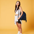 Navy Blue - Back - Bagbase Recycled Drawstring Bag