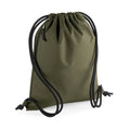 Military Green - Front - Bagbase Recycled Drawstring Bag