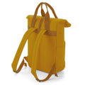 Mustard - Side - Bagbase Roll Top Twin Handle Backpack