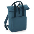 Airforce Blue - Front - Bagbase Roll Top Twin Handle Backpack