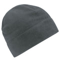 Steel Grey - Front - Beechfield Unisex Adult Fleece Recycled Beanie