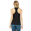 Black - Side - Bella + Canvas Womens-Ladies Racerback Tank Top