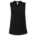 Black - Front - Bella + Canvas Womens-Ladies Muscle Jersey Tank Top