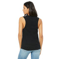 Black - Side - Bella + Canvas Womens-Ladies Muscle Jersey Tank Top