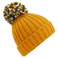 Mustard Yellow - Front - Beechfield Unisex Adult Hygge Beanie