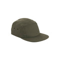 Olive - Front - Beechfield Unisex Adult Canvas 5 Panel Baseball Cap