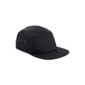 Black - Front - Beechfield Unisex Adult Canvas 5 Panel Baseball Cap