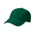 Forest Green - Front - Beechfield Unisex Adult Pro-Style Heavy Brushed Cotton Baseball Cap