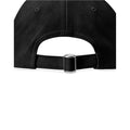 Black - Back - Beechfield Unisex Adult Pro-Style Heavy Brushed Cotton Baseball Cap