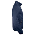 Navy - Side - Jobman Mens Fleece Jacket