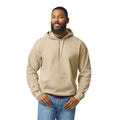 Sand - Front - Gildan Unisex Adult Softstyle Fleece Midweight Hoodie