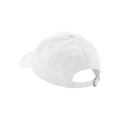 White - Back - Beechfield Organic Cotton Panelled Baseball Cap