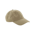 Desert Sand - Front - Beechfield Organic Cotton Panelled Baseball Cap