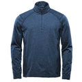 Dark Navy Heather - Front - Stormtech Mens Treeline Quarter Zip Pullover